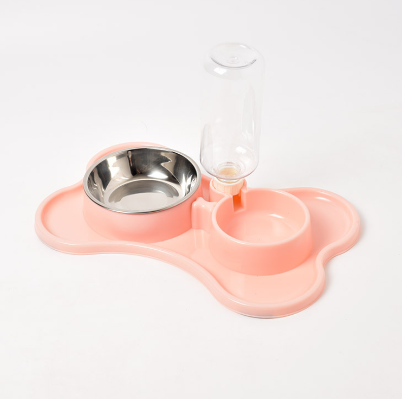 Automatic Dog Water Dispenser with Double Bowls