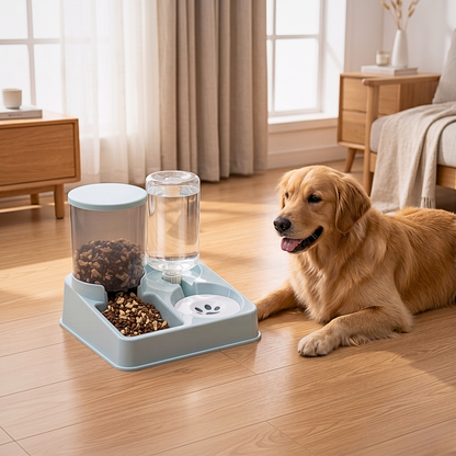 2-in-1 Pet Food & Water Station