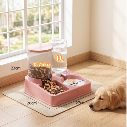 2-in-1 Pet Food & Water Station