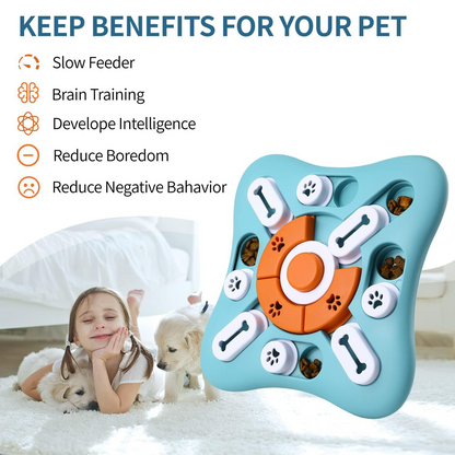 Interactive Dog Puzzle Toy – Mental Stimulation & Slow Feeder for Dogs