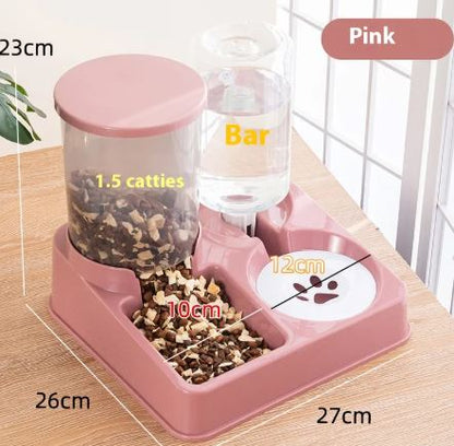 2-in-1 Pet Food & Water Station